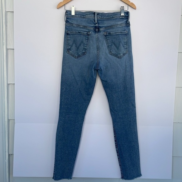 MOTHER The Stunner Ankle Fray Classic Blue Women's Jeans in Whiplash Size 27 - Picture 6 of 17